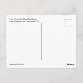 ワシントンNorth Head Light Houseからビュー ポストカード (裏面)