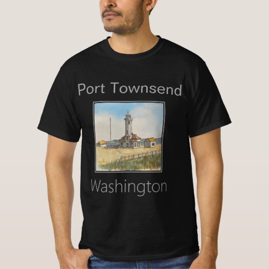 ワシントンPort TownsendのPoint Wilson Light house Tシャツ (正面)
