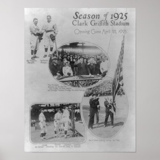 ワシントンSenators 1925、クラーク・グリフィス・スタジアム ポスター (正面)