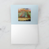 ワシントンSkagitバレーチューリップ折り畳みグリーティングカード カード (内部)