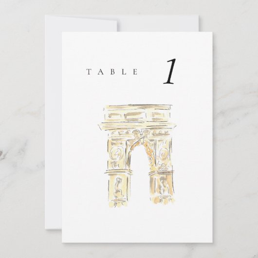 ワシントンSqパークニューヨー結婚クのテーブル番号 (正面)