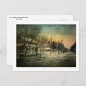 ワシントンSt., Winter, Cape May, NJヴィンテージ ポストカード (正面/裏面)