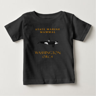 ワシントンTerritory Marine Mnihal The Orca ベビーTシャツ