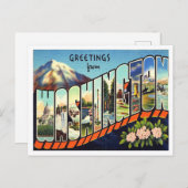 ワシントンVintage Travelの挨拶 ポストカード (正面/裏面)