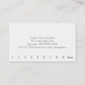 ワシンプルードダークロイヤリティコーヒーパンチカード縦 ロイヤリティカード (裏面)