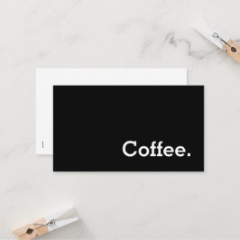ワシンプルードダークロイヤリティコーヒーパンチカード ロイヤリティカード