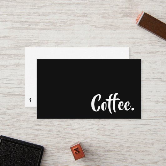 ワシンプルードビヨンドロイヤリティコーヒーパンチカード ロイヤリティカード (正面/裏面インサイチュ)