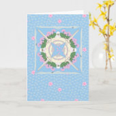 ワシ疑問に思ントン カード (黄色い花)