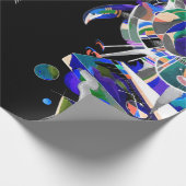 ワシ絵を描 ラッピングペーパー (角)