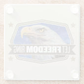 ワシ自由のリング ガラスコースター (裏面)