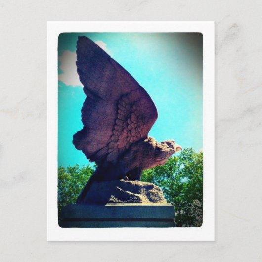 ワシ飛行 ポストカード (正面)