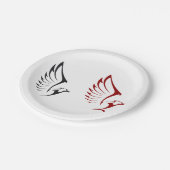 ワシ2羽 ペーパープレート (アングル)