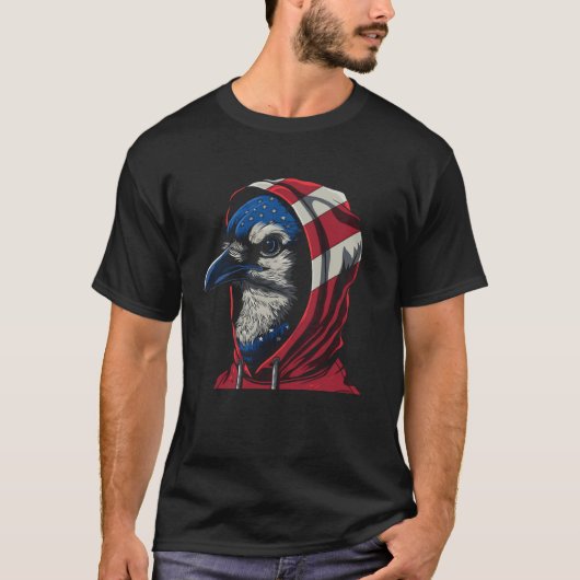 ワシ アメリカ 愛国ギフト 7月4日 Tシャツ (正面)