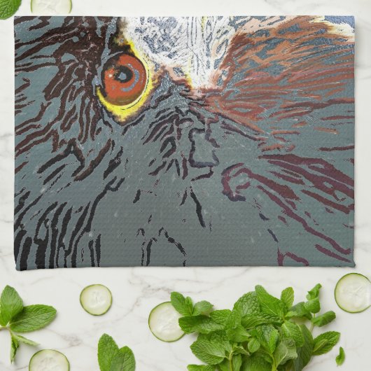 ワシ キッチンタオル (折り畳み)