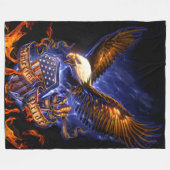 ワシ フリースブランケット (正面(横))