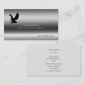 ワシ、爪は金属効果を広げました 名刺 (正面/裏面)