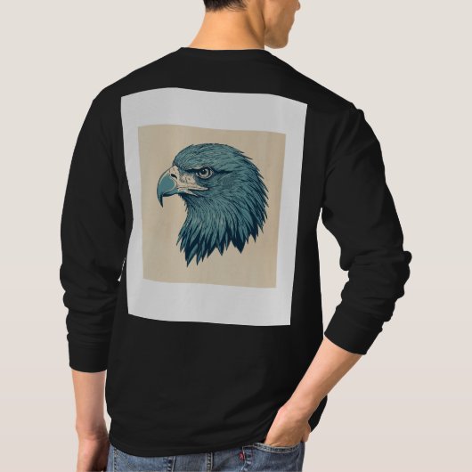 ワシ Tシャツ (裏面)