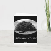 ワシB&Wのメッセージカードの熟視 カード (裏面)