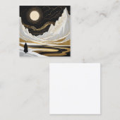 ワスネツォフスタイルは、軽い光によって特徴づけられる スクエア名刺 (正面/裏面)