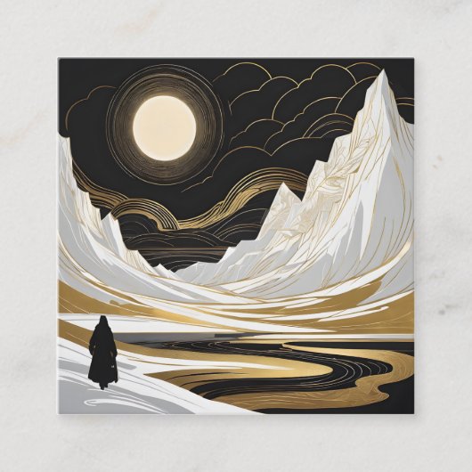 ワスネツォフスタイルは、軽い光によって特徴づけられる スクエア名刺 (正面)