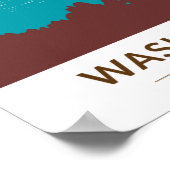 ワスホレイク州パークネバダヴィンテージ ポスター (角)