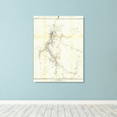 ワスホ地区地図 キャンバスプリント (インサイチュ (ウッドフロア))