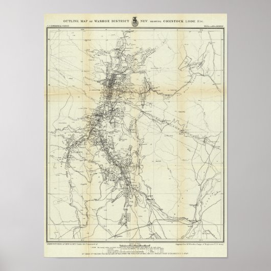 ワスホ地区地図 ポスター (正面)