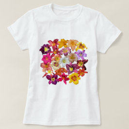 ワスレグサのコラージュ Tシャツ