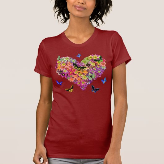 ワスレグサのハート Tシャツ (正面)