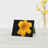 ワスレグサのメッセージカード カード (黄色い花)