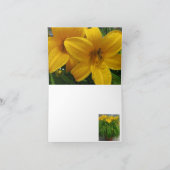 ワスレグサのメッセージカード カード (内部)
