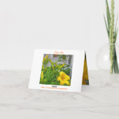 ワスレグサのメッセージカード カード (裏面)