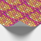 ワスレグサのモザイクギフト用包装紙 ラッピングペーパー (角)