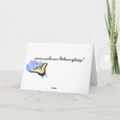 ワスレグサの夢は感謝していしています サンキューカード (裏面)