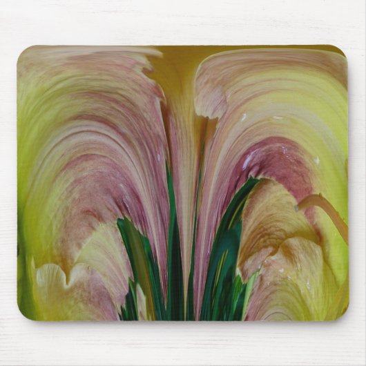 ワスレグサの抽象的なマウスパッド マウスパッド (正面)