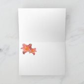 ワスレグサの「ピンクのストライプ カード (内部)