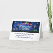 ワスレグサの「Dixieの青 カード (裏面)