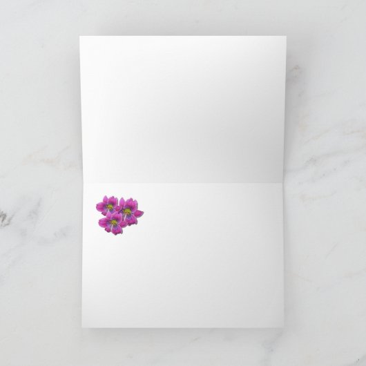 ワスレグサの「Dixieの青 カード (内部)