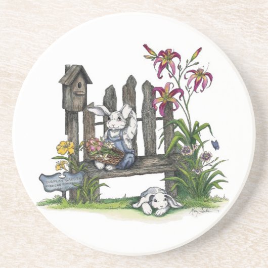 ワスレグサまたはバニーのコースター コースター (正面)