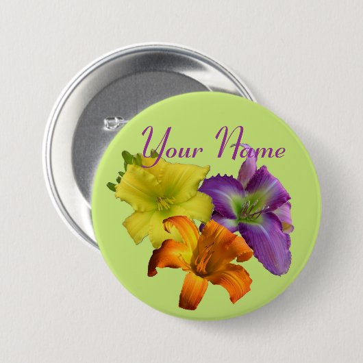 ワスレグサボタン 缶バッジ (正面&裏面)