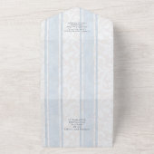 ワスレナグサと蜂のオールインワン ヘリテージ ウェディング オールインワン招待状 (外側)