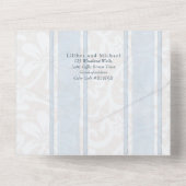 ワスレナグサと蜂のオールインワン ヘリテージ ウェディング オールインワン招待状 (裏面)