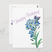 ワスレナグサのポストカード ポストカード (正面/裏面)