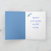 ワスレナグサの恋の詩と花 カード (内部)