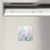 ワスレナグサの折りたたみグリーティングカード マグネット (インサイチュ (食洗機))