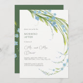 ワスレナグサの朝の招待状 招待状 (正面/裏面)