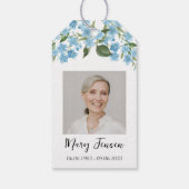 ワスレナグサの種パケット葬儀ギフトタグ ギフトタグ (裏面)