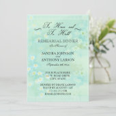 ワスレナグサの花のウェディングリハーサル招待状 招待状 (スタンド正面)