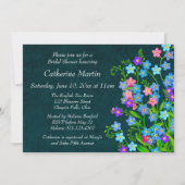 ワスレナグサの花園 ブライダルシャワーの招待状 招待状 (裏面)