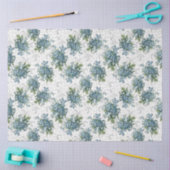 ワスレナグサの花束のティッシュペーパー 薄葉紙 (クラフト)